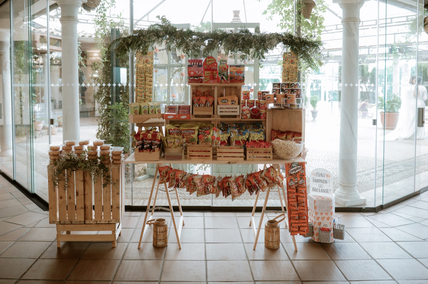 Kiosko de dulces en boda